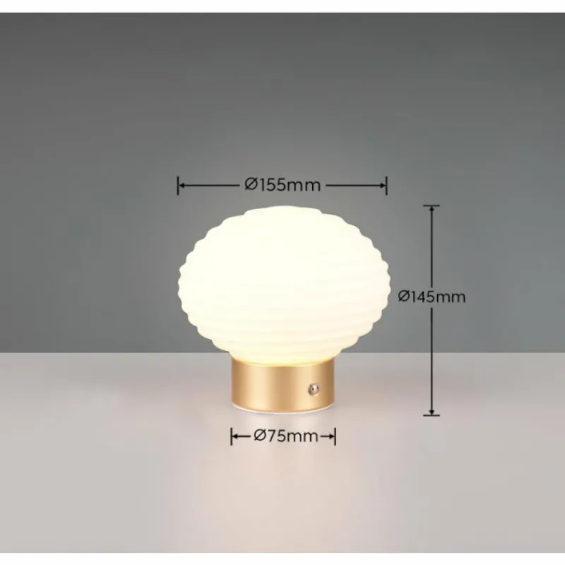 Luminaires Reality Lampe de table Reality EARL LED Laiton, 1 lumière