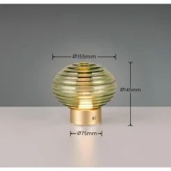 Luminaires Reality Lampe de table Reality EARL LED Laiton, 1 lumière