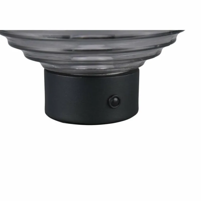 Suspension Verre Fumé-Luminaires Reality Lampe de table Reality EARL LED Noir, 1 lumière