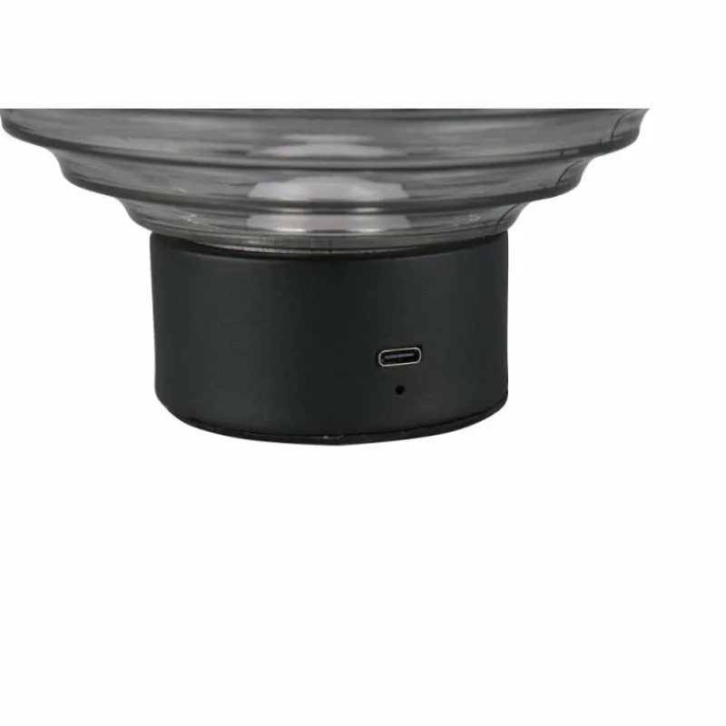 Suspension Verre Fumé-Luminaires Reality Lampe de table Reality EARL LED Noir, 1 lumière