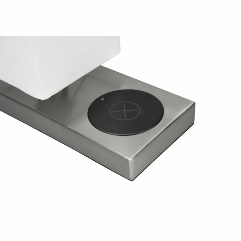 Lampes En Tissu-Luminaires Reality Lampe de table Reality Haley Nickel mat, 1 lumière