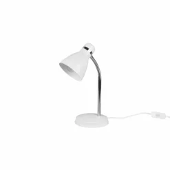 Luminaires Reality Lampe de table Reality Harvey Chrome, Blanc, 1 lumière* Lampes À Poser