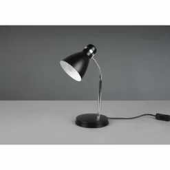 Luminaires Reality Lampe de table Reality Harvey Chrome, Noir, 1 lumière* Lampes À Poser