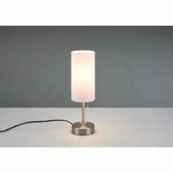 Lampes En Tissu-Luminaires Reality Lampe de table Reality Jaro Nickel mat, 1 lumière