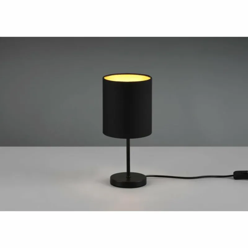 Lampes En Tissu-Luminaires Reality Lampe de table Reality JERRY Noir, 1 lumière