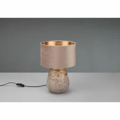 Lampes En Tissu-Luminaires Reality Lampe de table Reality Kiran Gris, 1 lumière