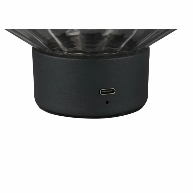 Suspension Verre Fumé-Luminaires Reality Lampe de table Reality LORD LED Noir, 1 lumière