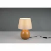 Lampes En Tissu-Luminaires Reality Lampe de table Reality LUXOR Couleur bois, 1 lumière