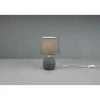 Lampes En Tissu-Luminaires Reality Lampe de table Reality Malu Vert, 1 lumière
