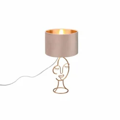 Lampes En Tissu-Luminaires Reality Lampe de table Reality Mary Or, 1 lumière