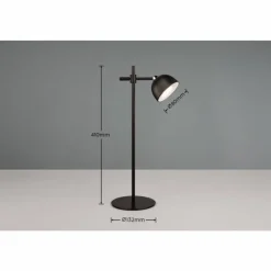 Luminaires Reality Lampe de table Reality MAXIMA LED Noir, 1 lumière* Éclairage Led