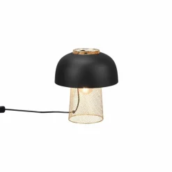 Lampes Dorées-Luminaires Reality Lampe de table Reality Punch Or, Noir, 1 lumière