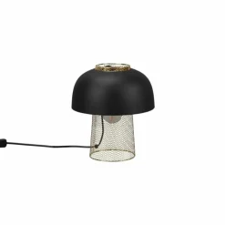 Lampes Dorées-Luminaires Reality Lampe de table Reality Punch Or, Noir, 1 lumière