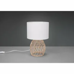 Lampes En Bois-Luminaires Reality Lampe de table Reality Rike Écru, 1 lumière