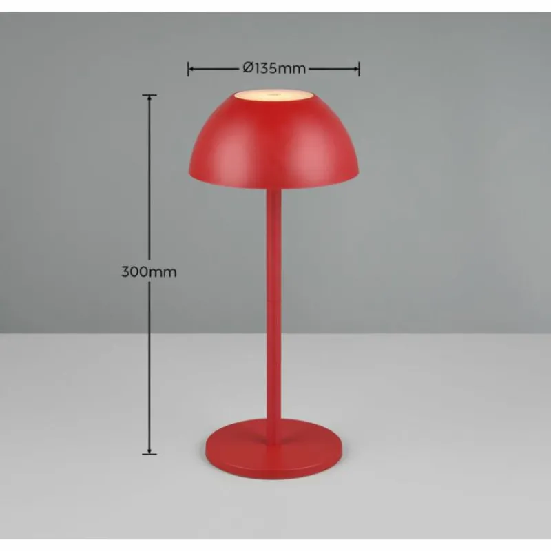 Luminaires Reality Lampe de table Reality RICARDO LED Rouge, 1 lumière