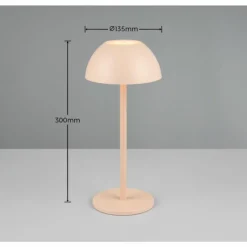 Luminaires Reality Lampe de table Reality RICARDO LED Beige, 1 lumière