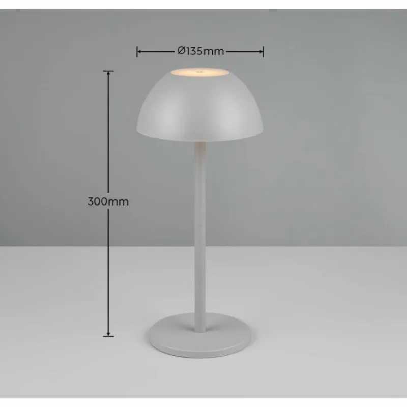 Luminaires Reality Lampe de table Reality RICARDO LED Gris, 1 lumière