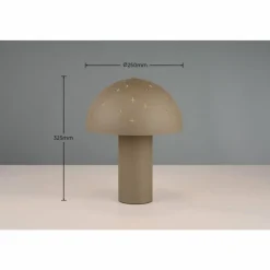 Luminaires Reality Lampe de table Reality SETA Brun, 1 lumière* Lampes À Poser