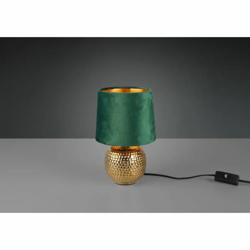 Lampes En Tissu-Luminaires Reality Lampe de table Reality Sophia Or, 1 lumière