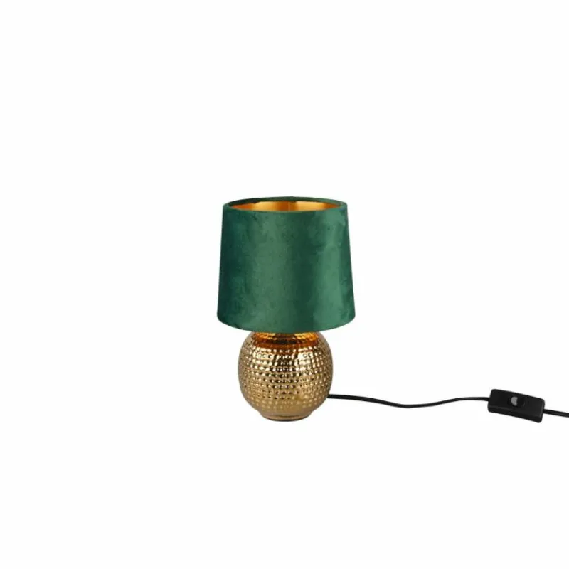 Lampes En Tissu-Luminaires Reality Lampe de table Reality Sophia Or, 1 lumière