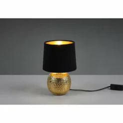 Lampes En Tissu-Luminaires Reality Lampe de table Reality Sophia Or, 1 lumière