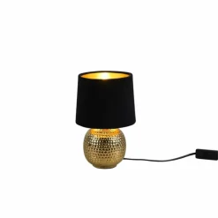 Lampes En Tissu-Luminaires Reality Lampe de table Reality Sophia Or, 1 lumière