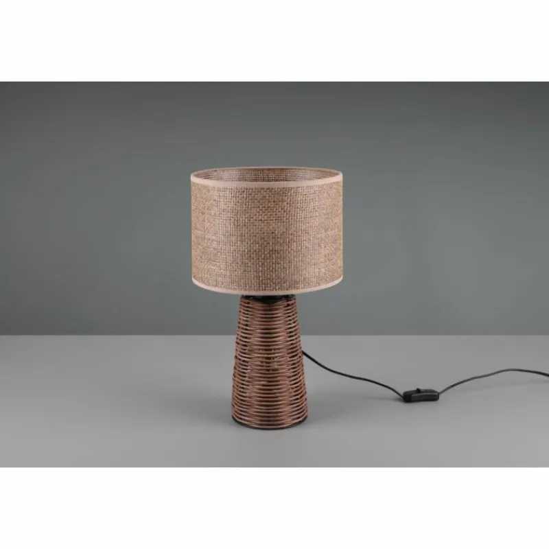 Style Boho-Chic-Luminaires Reality Lampe de table Reality Straw Brun, 2 lumières