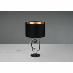 Lampes En Tissu-Luminaires Reality Lampe de table Reality Sultan Noir, 1 lumière
