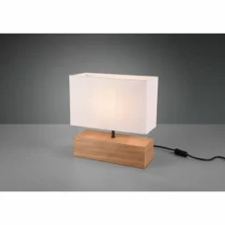 Lampes En Tissu-Luminaires Reality Lampe de table Reality Woody LED Bois clair, 1 lumière