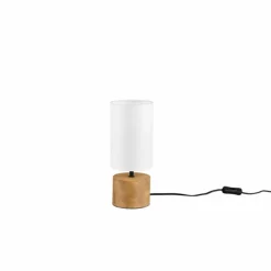 Lampes En Tissu-Luminaires Reality Lampe de table Reality Woody Écru, 1 lumière