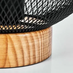 Lampes Vintages & Rétros-hofstein Lampe de table Reiden Écru, Noir, 1 lumière