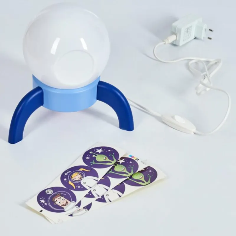 hofstein Lampe de table Rougemont LED Bleu, 1 lumière* Éclairage Led