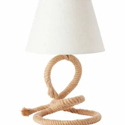 Lampes En Tissu-Luminaires Brilliant Lampe de table SAILOR Brun, 1 lumière