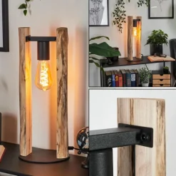 Luminaires Scandinaves-hofstein Lampe de table Sande Écru, Noir, 1 lumière