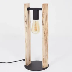 Luminaires Scandinaves-hofstein Lampe de table Sande Écru, Noir, 1 lumière