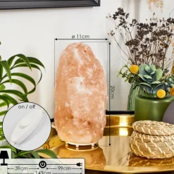 hofstein Lampe de table Sansou Rose, Blanc, 1 lumière