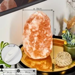 hofstein Lampe de table Sansou Rose, Blanc, 1 lumière