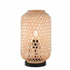 Style Boho-Chic-SCHÖNER WOHNEN-Kollektion Lampe de table CALLA Noir, 1 lumière