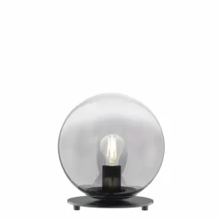 Suspension Verre Fumé-SCHÖNER WOHNEN-Kollektion Lampe de table MIRROR Noir, 1 lumière