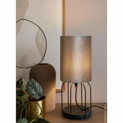 Lampes En Tissu-SCHÖNER WOHNEN-Kollektion Lampe de table GRACE Noir, 1 lumière