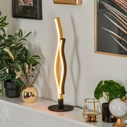 hofstein Lampe de table Serlande LED Noir, 1 lumière