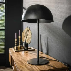 Lampes Industrielles-hofstein Lampe de table Shield Anthracite, 1 lumière