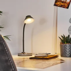 hofstein Lampe de table Shreveport LED Anthracite, Blanc, 1 lumière