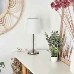 Lampes En Tissu-hofstein Lampe de table Sikala Nickel mat, 1 lumière