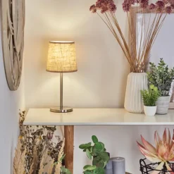 Lampes En Tissu-hofstein Lampe de table Sikala Nickel mat, 1 lumière