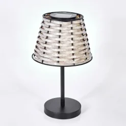 hofstein Lampe de table solaire Chillaiza LED Noir, 1 lumière