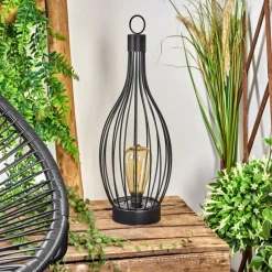 Lampes Vintages & Rétros-hofstein Lampe de table solaire Quillagua LED Noir, 1 lumière