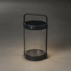 Luminaires Konstsmide Lampe de table solaire Konstsmide Crotone LED Noir, 1 lumière