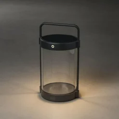 Luminaires Konstsmide Lampe de table solaire Konstsmide Crotone LED Noir, 1 lumière