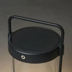 Luminaires Konstsmide Lampe de table solaire Konstsmide Crotone LED Noir, 1 lumière